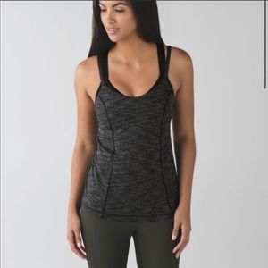 Lululemon Run For Gold Tank Heathered Size 10